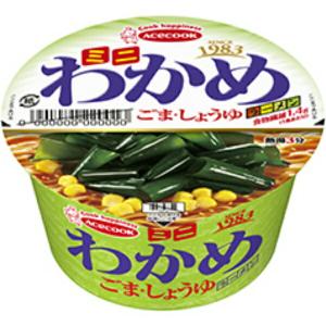 爆買／エースコック ミニわかめラーメン ごま・しょうゆ 38g×12個入