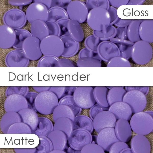 ダークラベンダー　プラスチックスナップ 50組セット