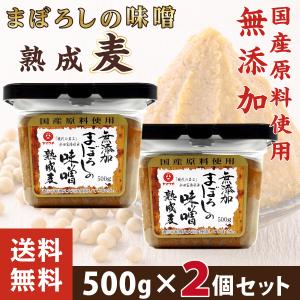 母の日 まぼろしの味噌 無添加 熟成麦 麦味噌 麦みそ 500gx2パック 山内本店 送料無料 熊本 お取り寄せ ギフト 調味料｜レミシンク