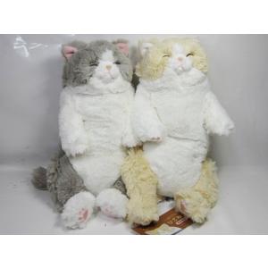 猫のぬいぐるみ ひざねこすやすや クリーム ネコ 703 390 セレジオーネ インテリア雑貨 通販 Yahoo ショッピング