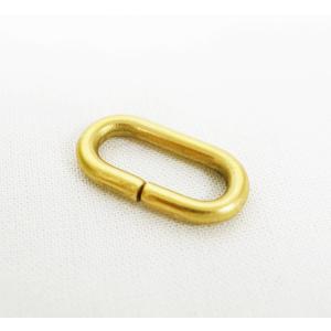 丸線小判カン 18×6×3mm 真鍮生地 10...の詳細画像1