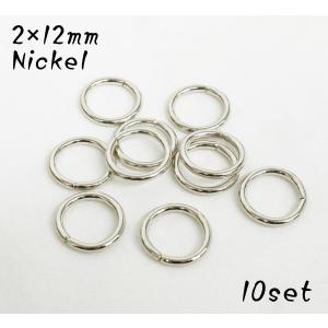 2×12mm リング 丸カン ニッケル 10個セ...の商品画像
