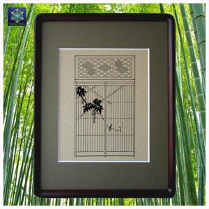 組子細工欄間入り書院障子影絵100選 No.46 雲に龍 : くみこスタジオ