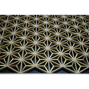 和モダン アートパネル 組子色彩葉 【金銀麻の...の詳細画像1