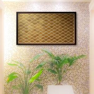 ファブリックパネル アートフレーム 和彩 青海波文様 和柄 日本風 紋