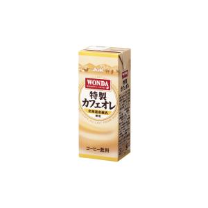 (48本) アサヒ ワンダ 特製カフェオレ 紙パック 200ml｜kumokumo-square