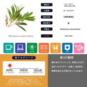 エッセンシャルオイル 精油 ティートリー 30...の詳細画像5