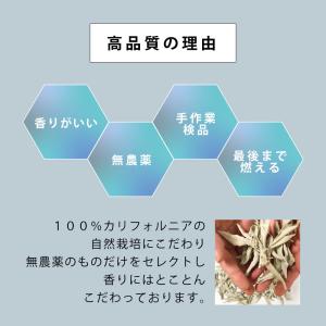 浄化用 ホワイトセージ カリフォルニア産 無農...の詳細画像3