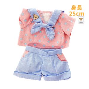 ぬいぐるみ服 デニムパンツ 長ズボン 紺 ダブルライン ボトムス