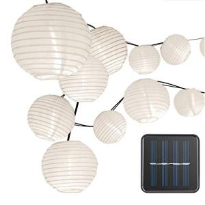 Berocia ストリングライト ソーラー led 屋外 20 led 8つのモード ランタン イイルミネーションライト太陽充電 IP65防水 クリス
