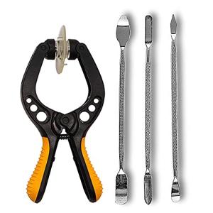 TSUCIA 4点セットスマホ修理に 簡単 LCDスクリーンオープニングプライヤー  吸盤式 ヘラセット 3本 ヘラ工具 ヘラツール