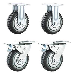 ybaymy ８インチ キャスター 産業用キャスター ゴム輪