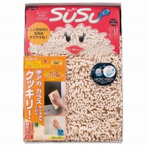 SUSU　スウスウ　バスマットM抗菌・万能クロスセット　（ベージュ）　超吸水モール　2126-034　ブランド＊パッケージが変わりました＊｜kunikichisyouten