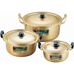 アカオアルミ しゅう酸 実用鍋 42cm 日本製 アカオ アルミ 両手