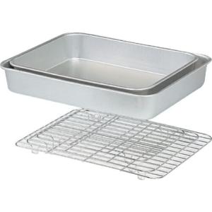 AKAO システムバット 特大サイズ 持ち手つき蓋つき 硬質アルミ製 2個