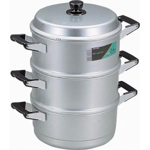 ホクア セイロセット33cm【アルミ丸型蒸し器】 北陸アルミニウム hokua