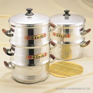 北陸アルミニウム 北陸アルミ 羽釜用長生セイロセット二重30cm 6升用