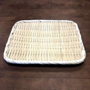 角盆ざる 30x26cm (即納) 竹製 / 盆ざる 角 角盆ザル 角ざる 竹ざる