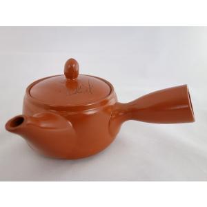 朱泥急須 即納 茶こし網付き 細字 TC-0404 急須 陶器 茶器