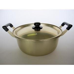 アカオアルミ しゅう酸 実用鍋 45cm 日本製 アカオ アルミ 両手鍋