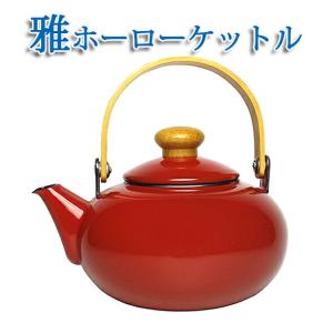 前川金属工業所 琺瑯急須 雅ホーロー急須 1L 青 IH対応 / 琺瑯ケトル