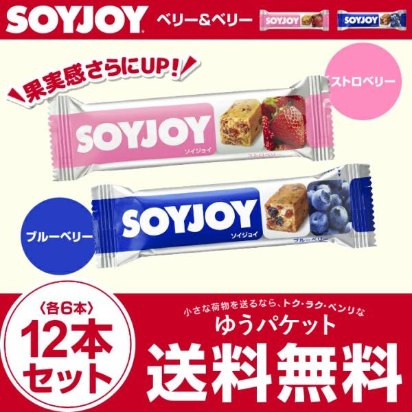 大塚製薬 ソイジョイ SOYJOY12本セット ストロベリー＆ブルーベリー 各6本  soyjoy ...