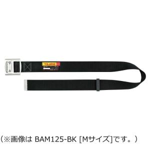 タジマ 胴ベルト アルミ ワンフィンガーバックル BAM125-BK Mサイズ (新規格対応) ※予約商品｜kunimotohamono