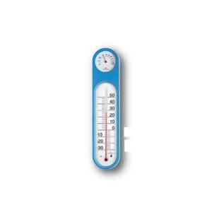 シンワ測定 温湿度計 PC オーバル ブルー 48932｜kunimotohamono