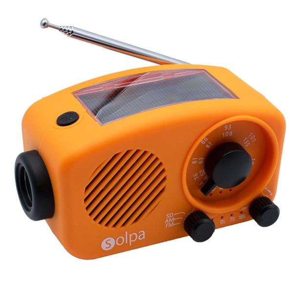 クマザキエイム 手回し/ソーラー蓄電ラジオ チャージオ・ミニ 1個 69-3088-16