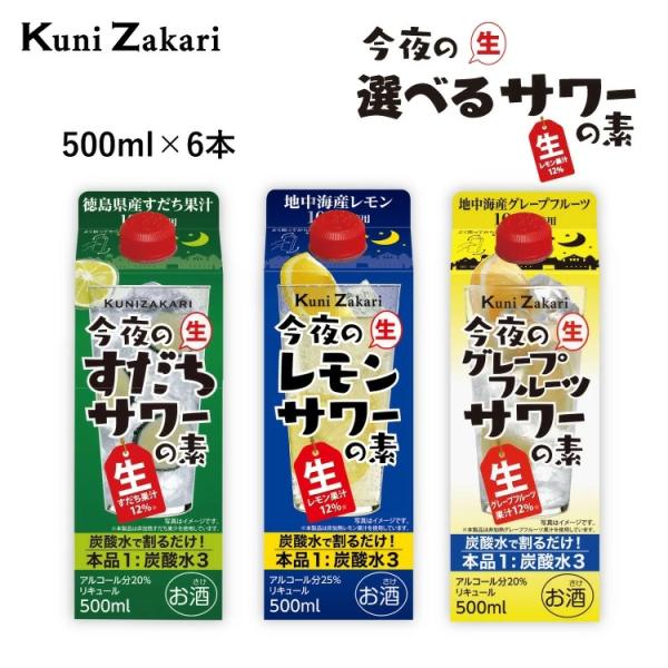 【送料無料】選べるサワーの素 6本セット