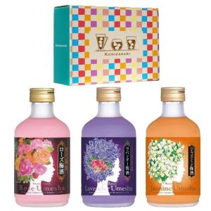 國盛 フローラル梅酒 300ml 3本セット / 梅酒 ジャスミン ラベンダー ローズ 中埜酒造 リキュール 果実酒 カクテル フルーツ