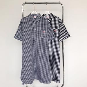 DANTON/ダントンシャツワンピース ワンピース レディース ロングワンピース 春 夏 半袖 ゆったり ロング丈 大きいサイズ きれいめ 無地
