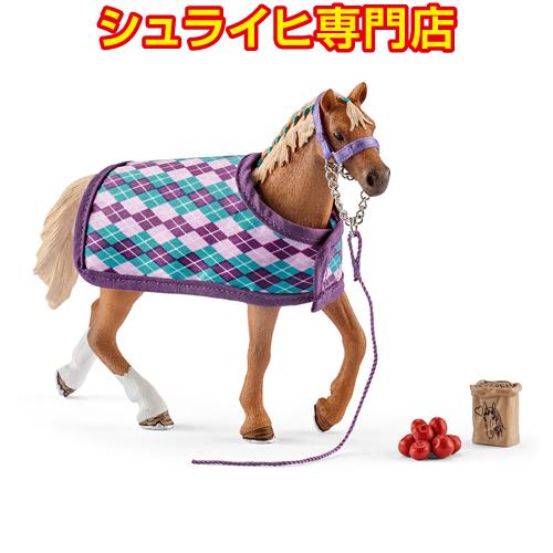 【シュライヒ専門店】シュライヒ 英国サラブレッドと毛布 42360 動物フィギュア ホースクラブ H...