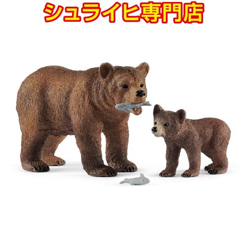 【シュライヒ専門店】シュライヒ ヒグマの親子 42473 動物フィギュア ワイルドライフ Wild ...