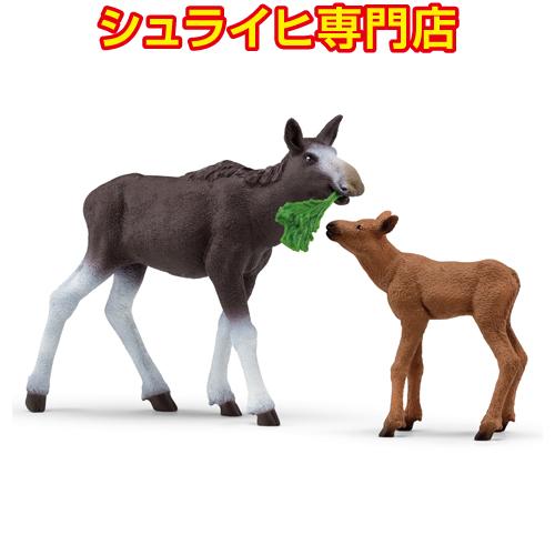 【シュライヒ専門店】シュライヒ ヘラジカの親子 42603 動物フィギュア ワイルドライフ Wild...