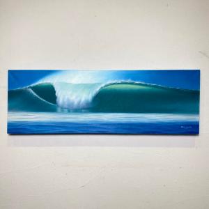 波の絵 windy作 W90×H40cm A-1 (1160-1) アートパネル インテリア 海の