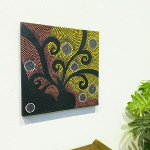 ドットアート 3連 ピンク系 D W120×H100 (1072) アートパネル モダン