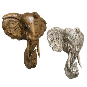 ゾウの壁掛け 象 エレファント ぞうの壁掛け elephant アニマルヘッド