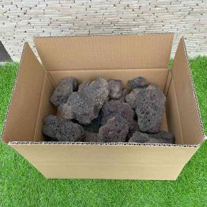 溶岩石 20kg 20キロ 黒 茶 ブラック ...の詳細画像3