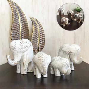 グリーンエレファント アートのような個性的な緑の象 置物 オブジェ