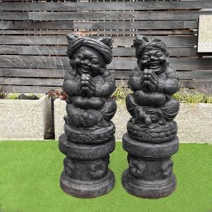 石像 女性像 H150cm 白 オブジェ 置物 ガーデンオブジェ 庭 石造 彫刻