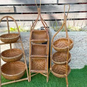 アカシア 無垢材 3段 コーナーラック 一枚板 天板 H90cm W25cm スリム