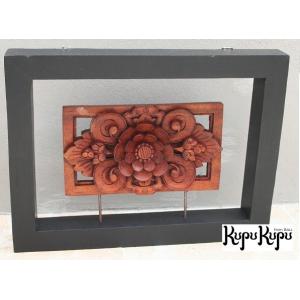 木彫り 壁掛け 魚オブジェ シルバー ゴールド アジアン雑貨 バリ雑貨