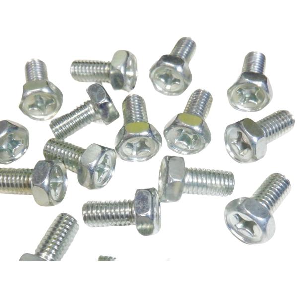 アプセットボルト M6×12mm 10個 ユニクロメッキ