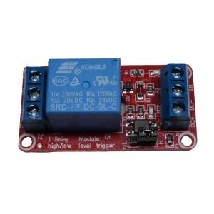 汎用リレーモジュール DC-5V 1個 1ch トリガー信号電圧レベル切替ジャンパー付き SRD-05VDC-SL-C