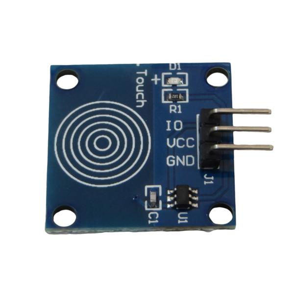 TTP223B 1個 静電容量式 タッチセンサーモジュール 緑色LED ピンヘッダ付き Arduin...