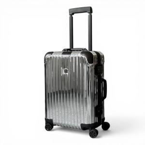RIMOWA リモワ リモワ×モンクレール Reflection キャリーケース シルバー アルミ 4輪 35L メンズ スーツケース 稼働品