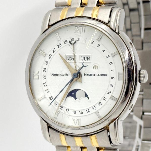 Maurice Lacroix モーリス・ラクロア AB22213 ホワイト AT メンズ ムーンフ...