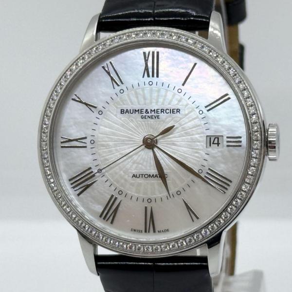 Baume &amp; Mercier ボーム＆メルシェ クラシマ ベゼルダイヤ シェル文字盤　マザーオーブ...