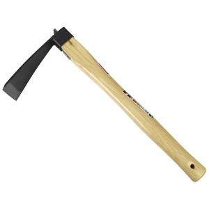 （農具　鍬）　平鍬　丈夫な全鋼くわ　片手鍬　細幅　柄長385mm　高さ395×幅75×奥行170mm　（土起こし、穴掘り）